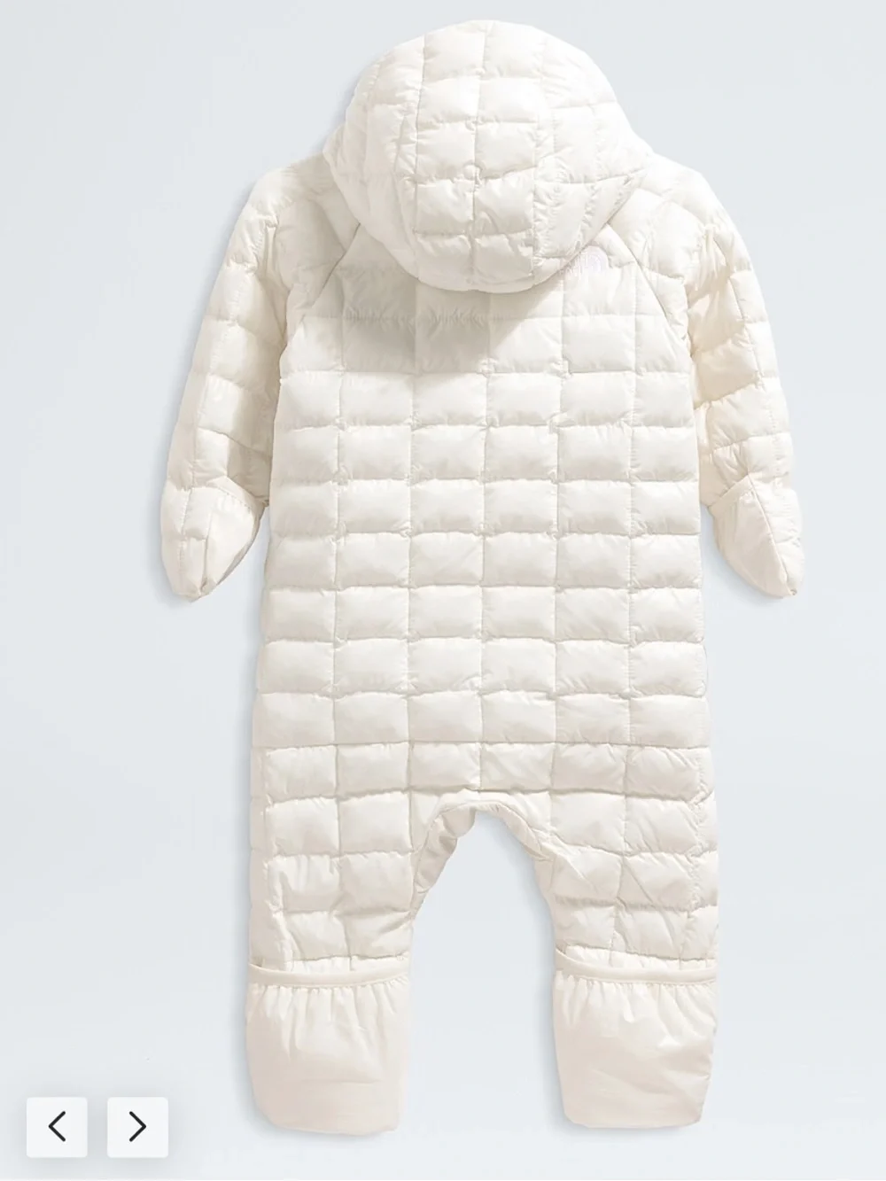 The North Face infant thermoball echo baby bunting 0-3m months beige